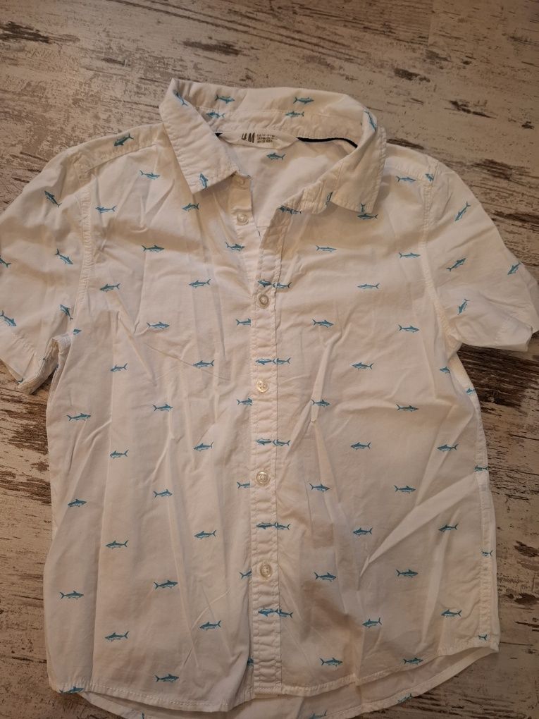 Koszula krótki rękaw H&M 128