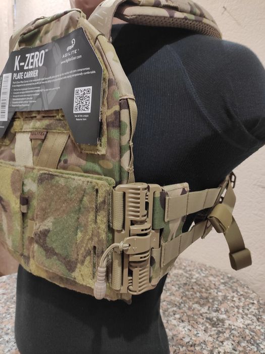 Плитоноска Bundle Agilite K-Zer р. М зі швидкозкидом і підсумок-панель