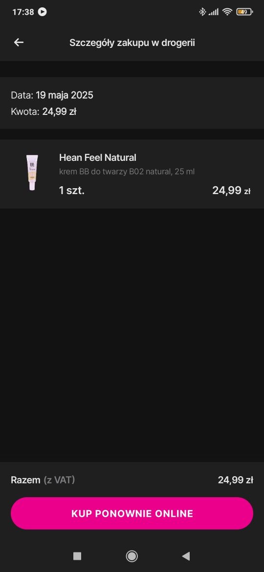 Hean krem bb Feel Natural