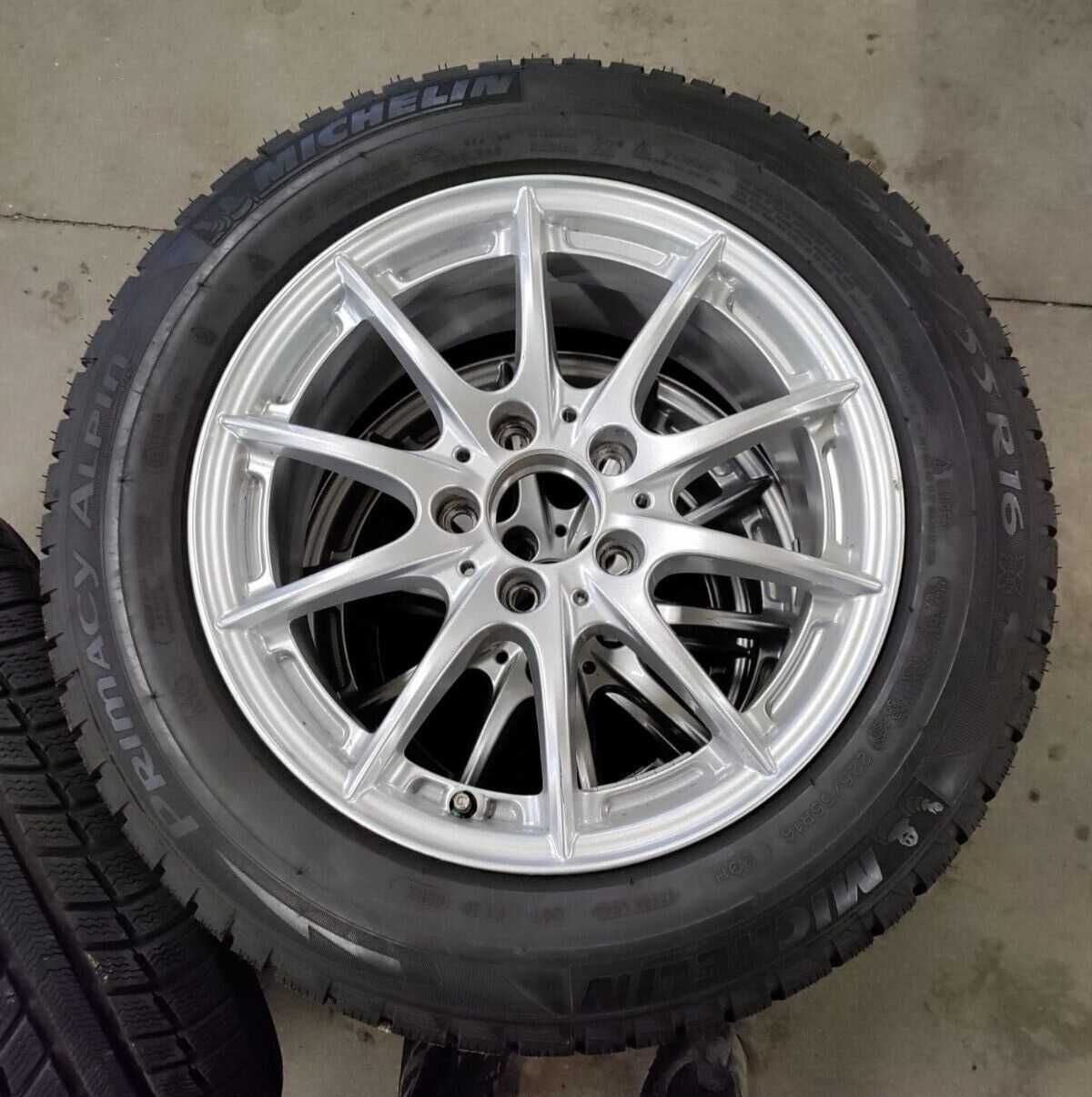 Koła opony zimowe felgi alu Mercedes E W212 225/55 R16 Michelin 7mm