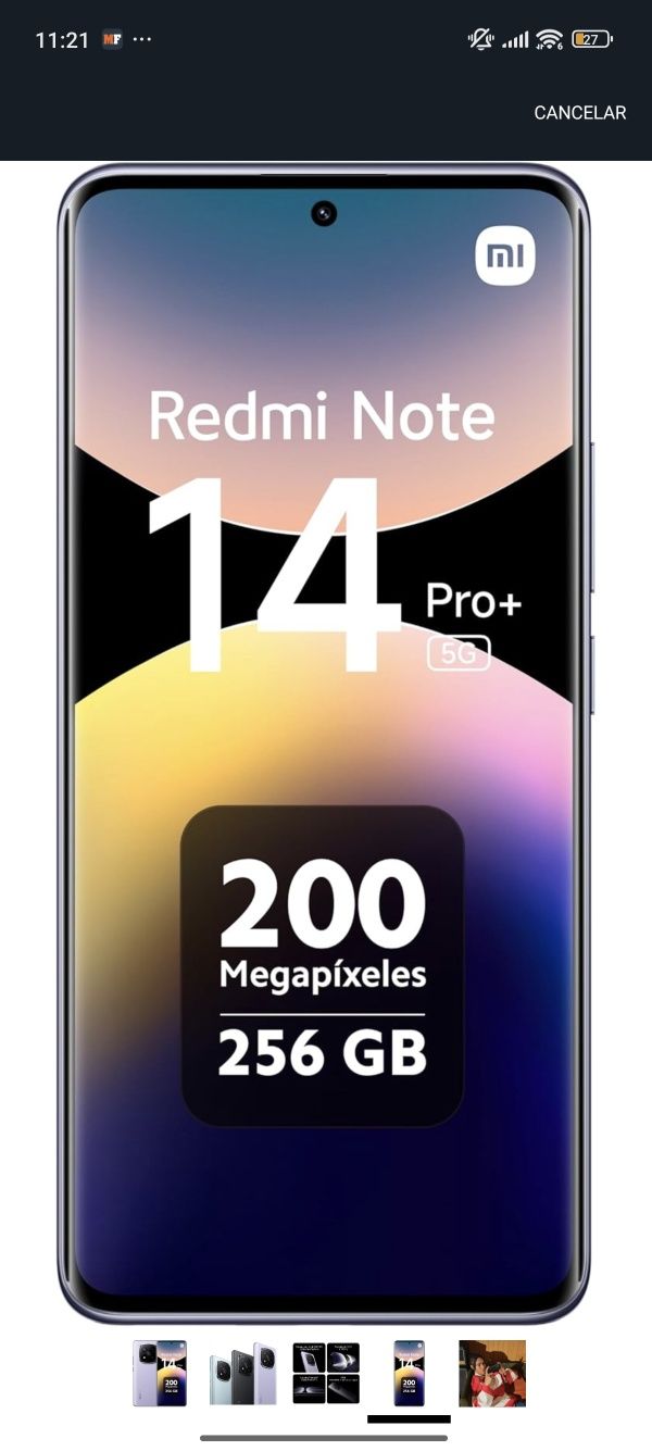 Xiaomi Redmi Note 14 Pro+ 8GB RAM 256GB Memoria