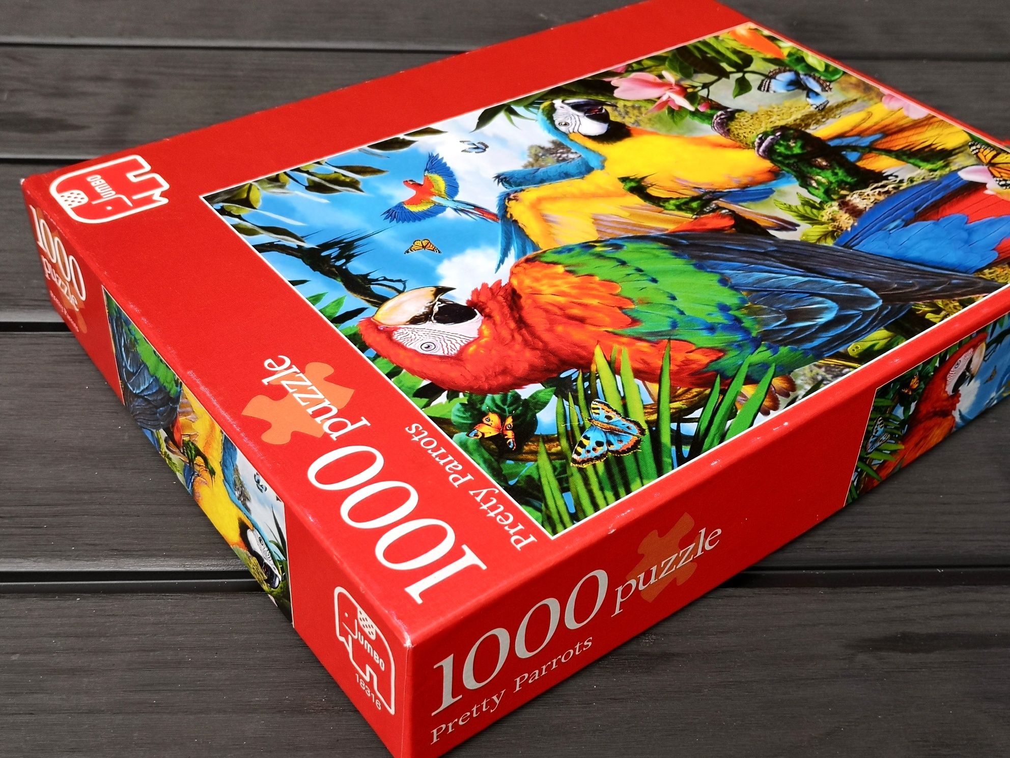 Puzzle 1000 Jumbo Pretty Parrots Papugi