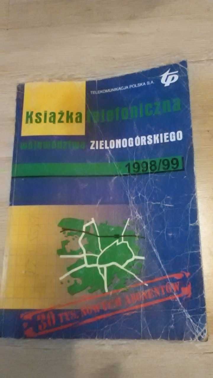 Stara książka telefoniczna woj Zielonogórskiego