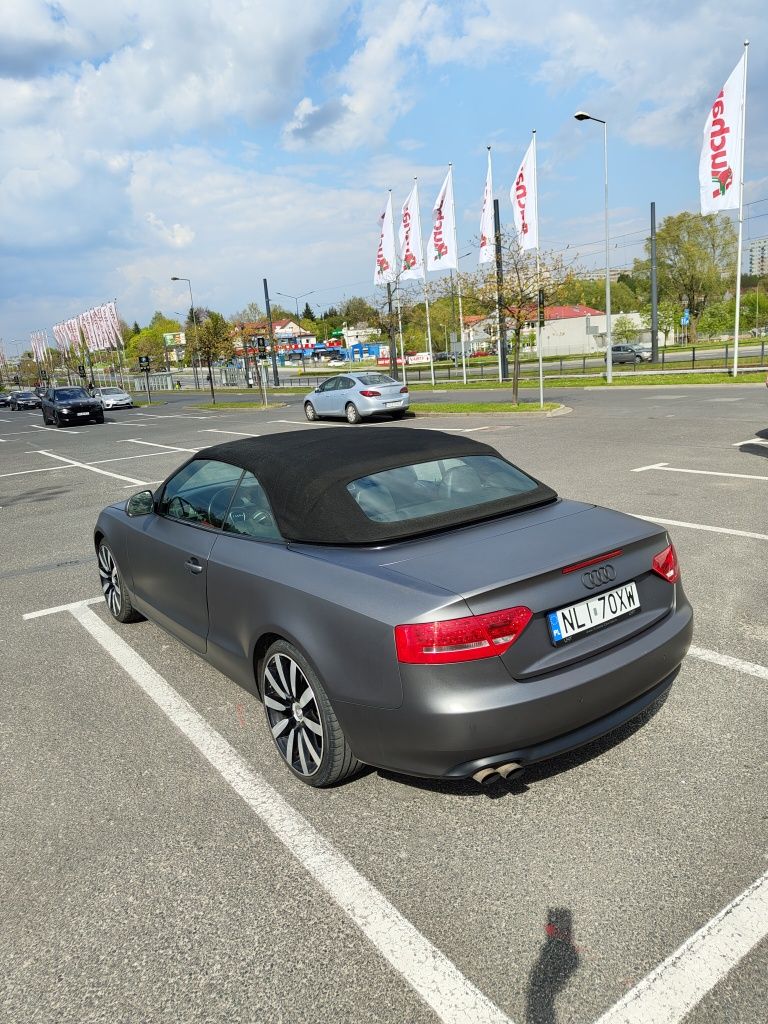 Audi A5 Cabrio 1.8 T śliczne! Szary mat/salon Polska