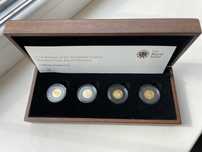 Золоті монети The Royal Mint тираж 500шт. Англія
