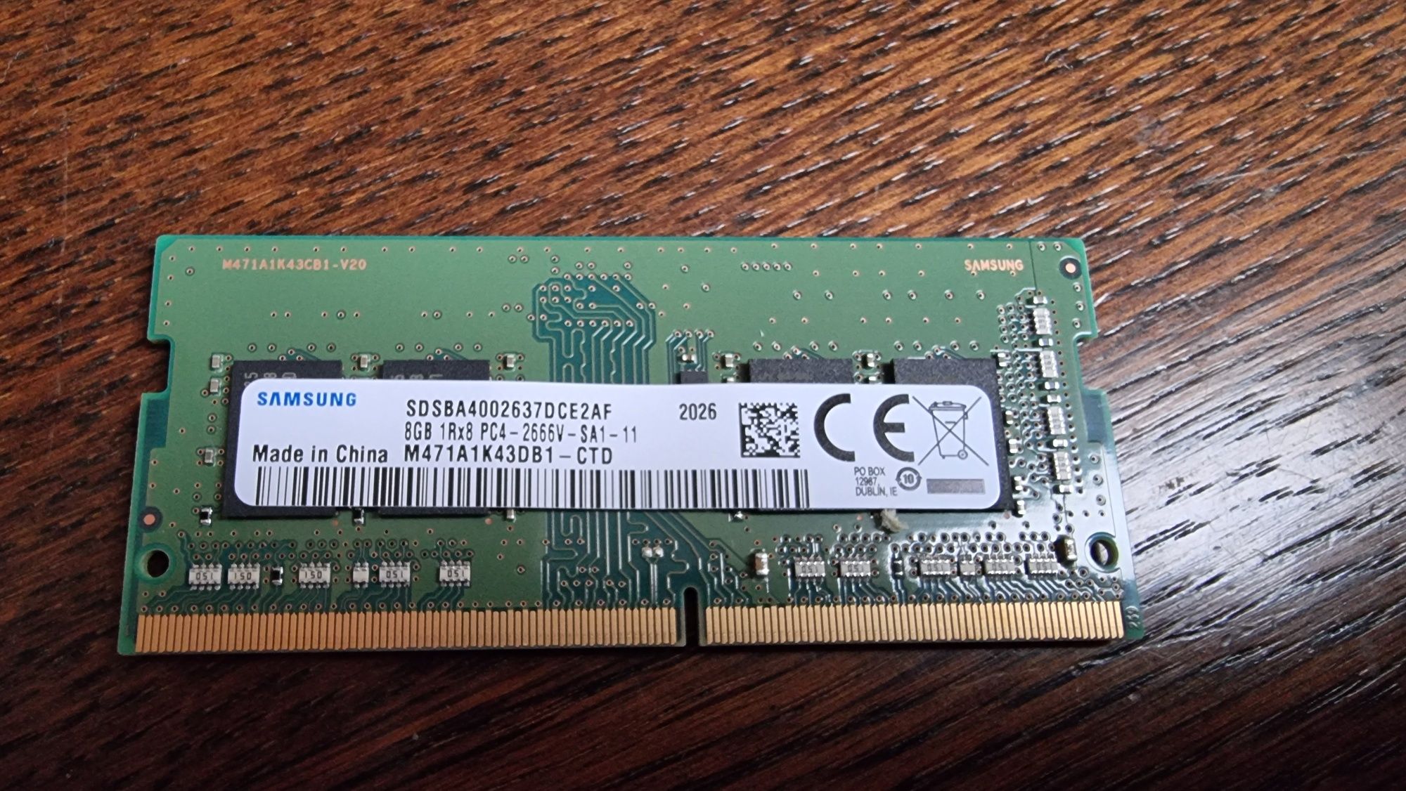 Pamiec ram samsung 8gb PC4 2666V-SA1-11