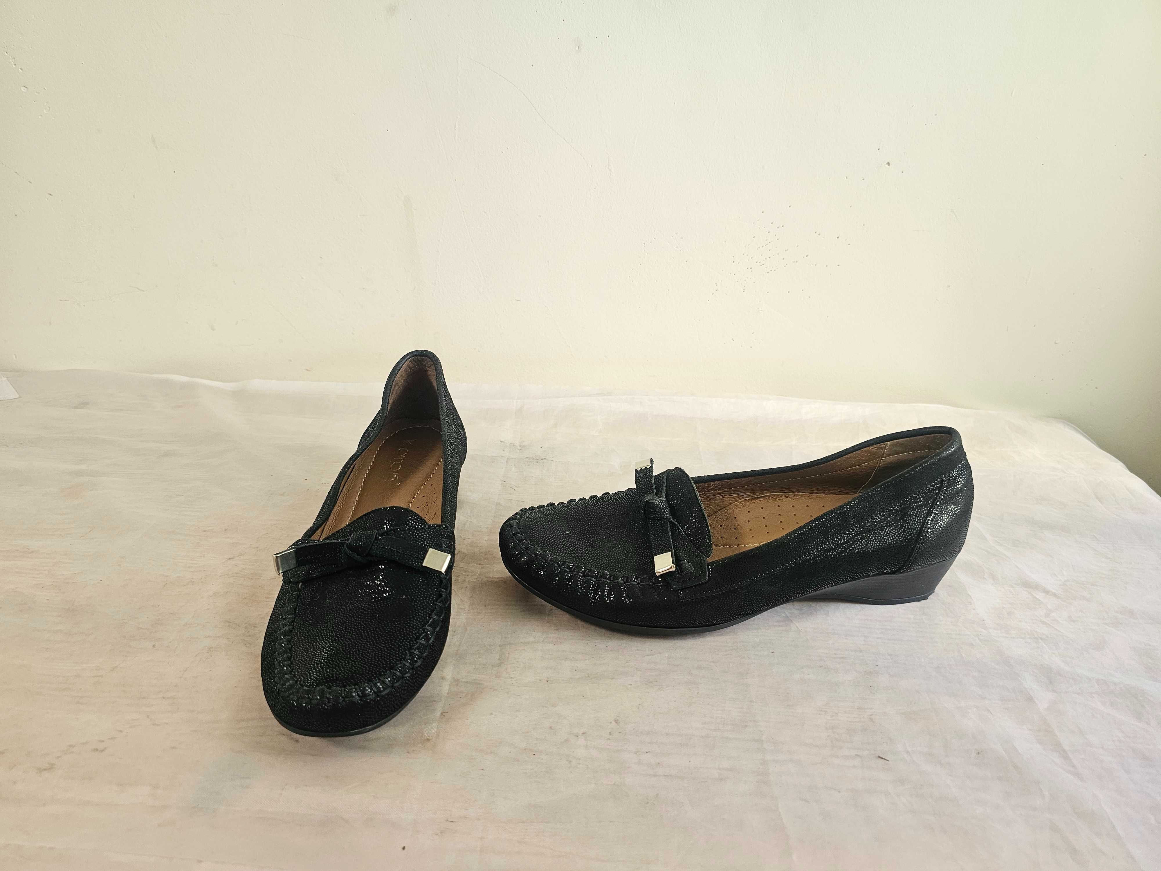 Buty skórzane damskie Karoń rozmiar 39 wkładka 25 cm