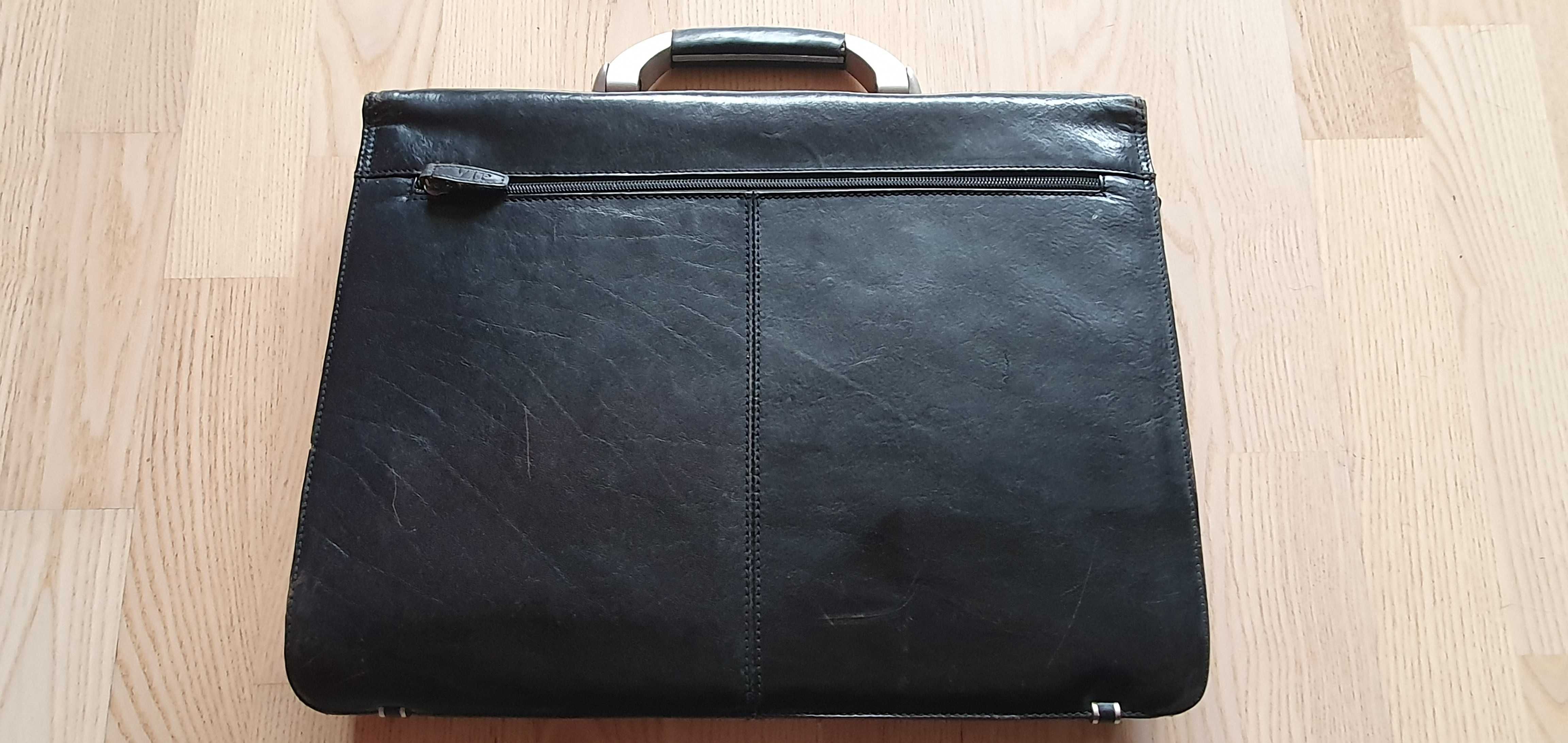 Torba skórzana, teczka męska na laptopa, aktówka, VIP Collection
