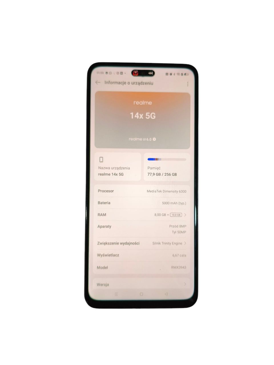 Realme 14x stan idealny