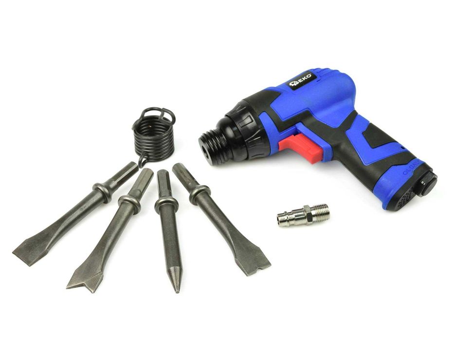 MŁOTEK pneumatyczny BLACHARSKI + 4 DŁUTA PRZECINAKI do rdzy 1600