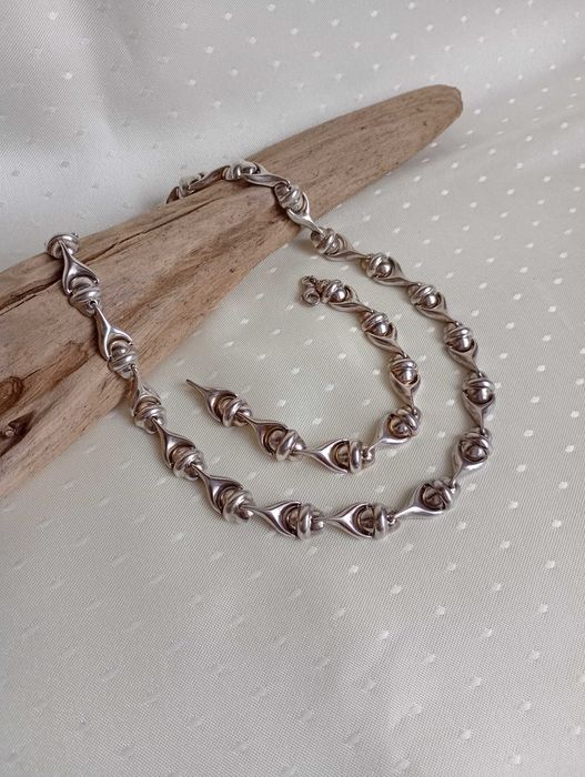 Komplet srebrny Naszyjnik i bransoletka