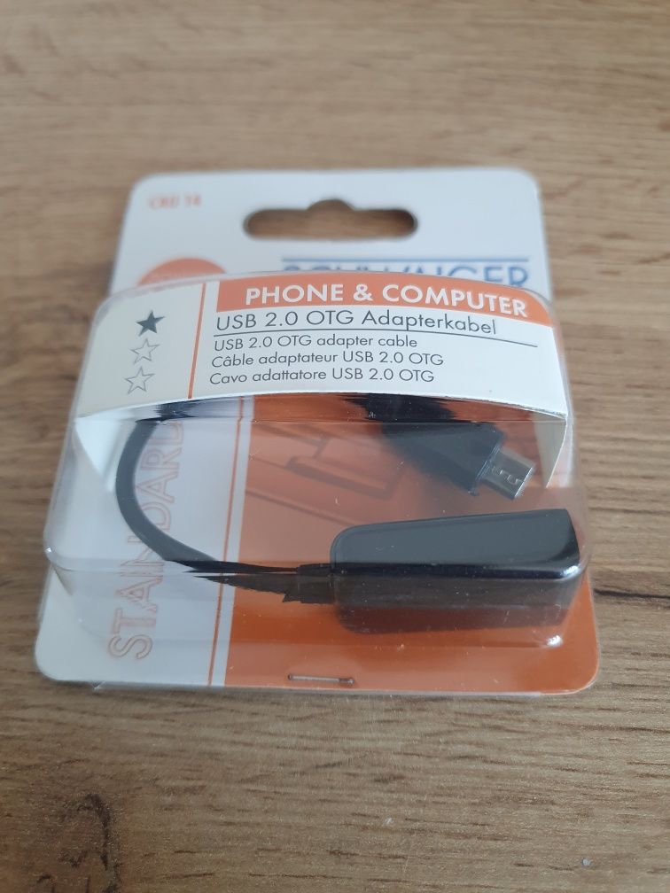Przejściówka USB 2.0 OTG USB A - Micro B CAU 14 Schwaiger