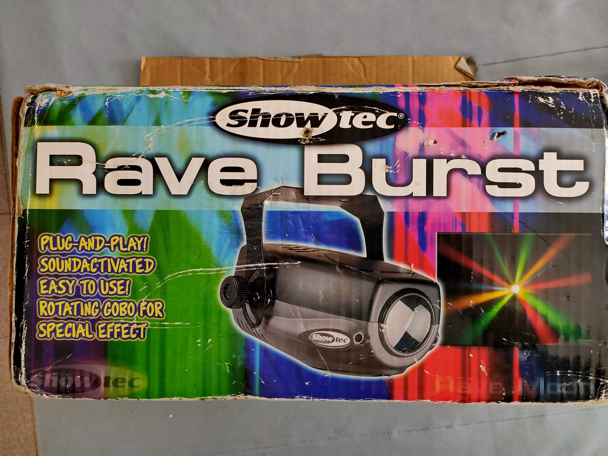 Robot de luzes PRO RaveBurst | Soundactiveted | Moonflower effect