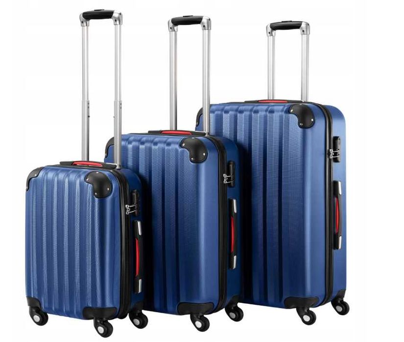 Walizki • Zestaw walizek podróżnych Walizka na kółkach Komplet ABS 3w1