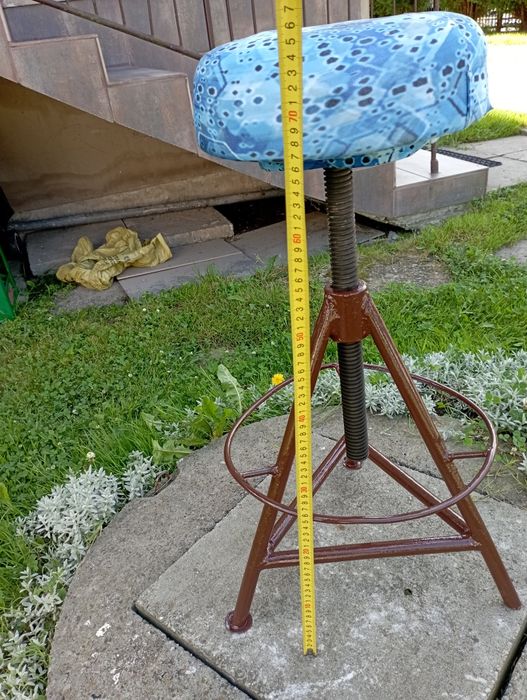 Krzesło warsztatowe PRL