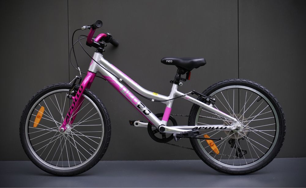 Велосипед дитячий Apollo Neo 20 Girl (сріблясто-рожевий)