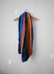Kolorowa chusta komin boho etno vintage retro farbowana