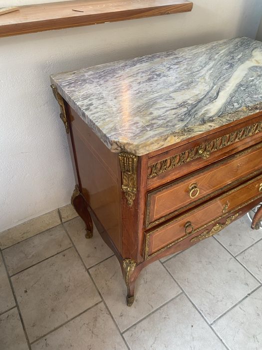 Komoda z marmurowym blatem styl antyk