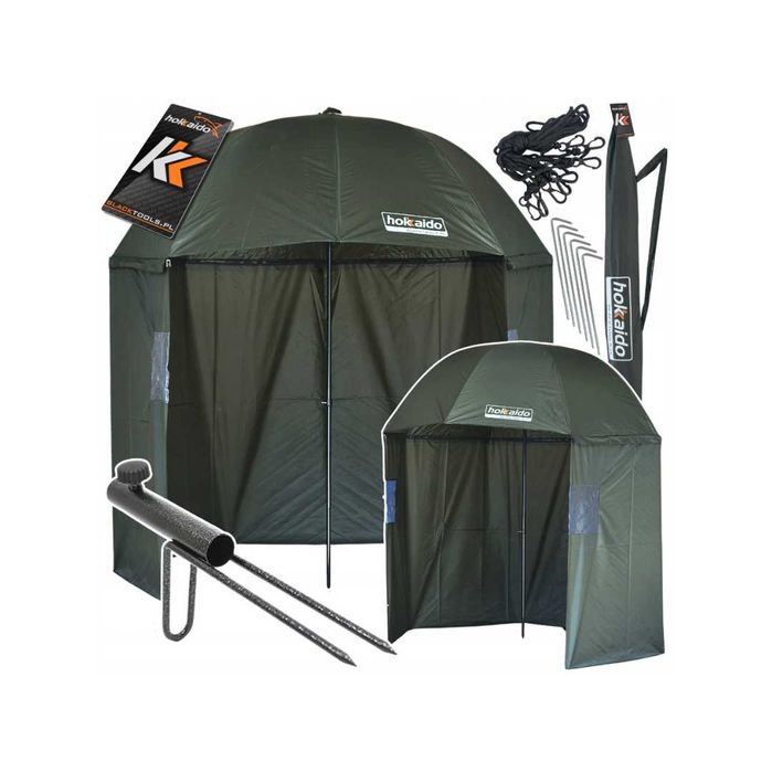 Wodoszczelny Parasol Wędkarski Namiot Z Bokami 3/4 250Cm 2,5M Hokkaido