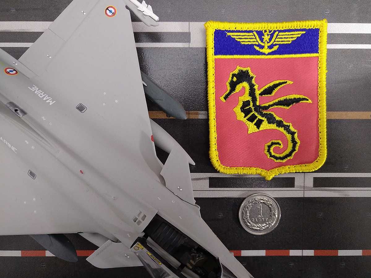 Naszywka Rafale M Flottille 11F Marine Nationale Francja rzep velcro