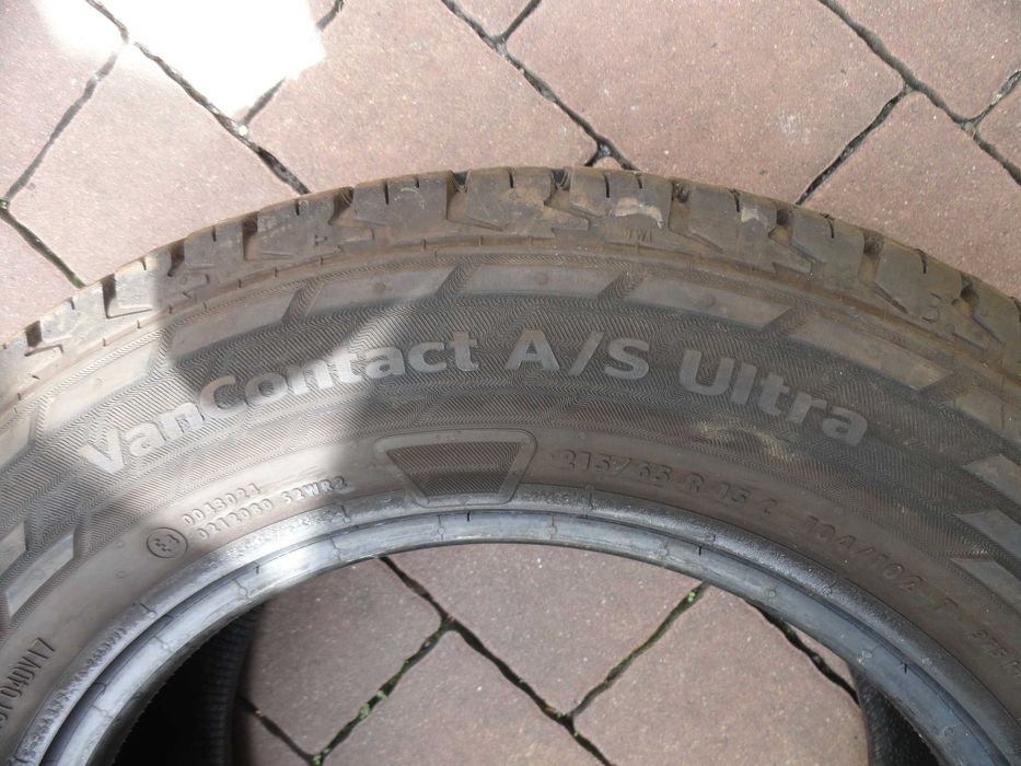 215/65R15C Continental 2 sztuki CAŁOROCZNE 2023 rok