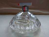 Antyczny kryształowy flakonik, perfumetka , Art Deco