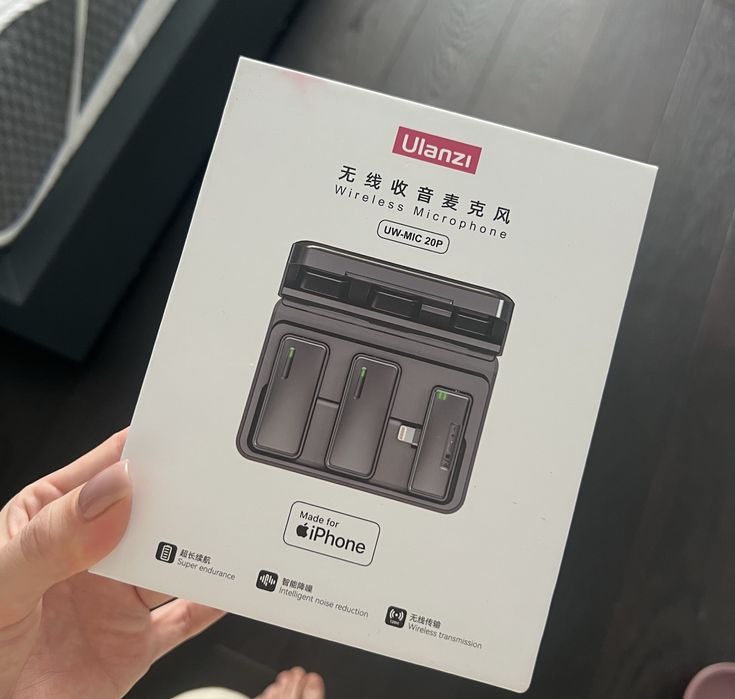 Подвійний безддротовий мікрофон рекордер на айфон