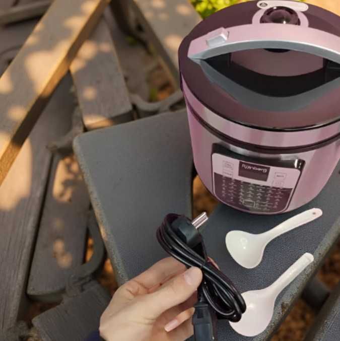 Мультиварка 6 літрів, 1000 Вт, 45 програм + функція йогуртниці металік