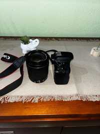 Câmera e lente Canon