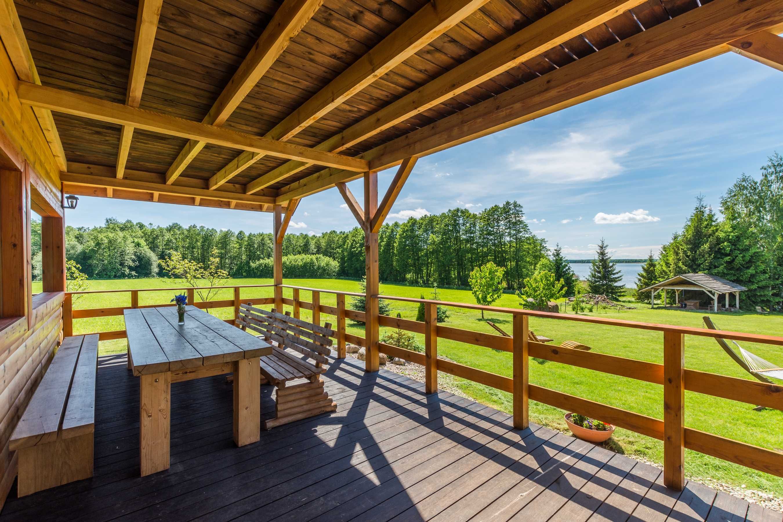 Domek nad jeziorem na Wzgórzu, Mazury jezioro wakacje 55m do wody.