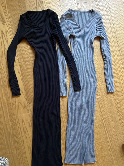 Сукня в рубчик трикотажна