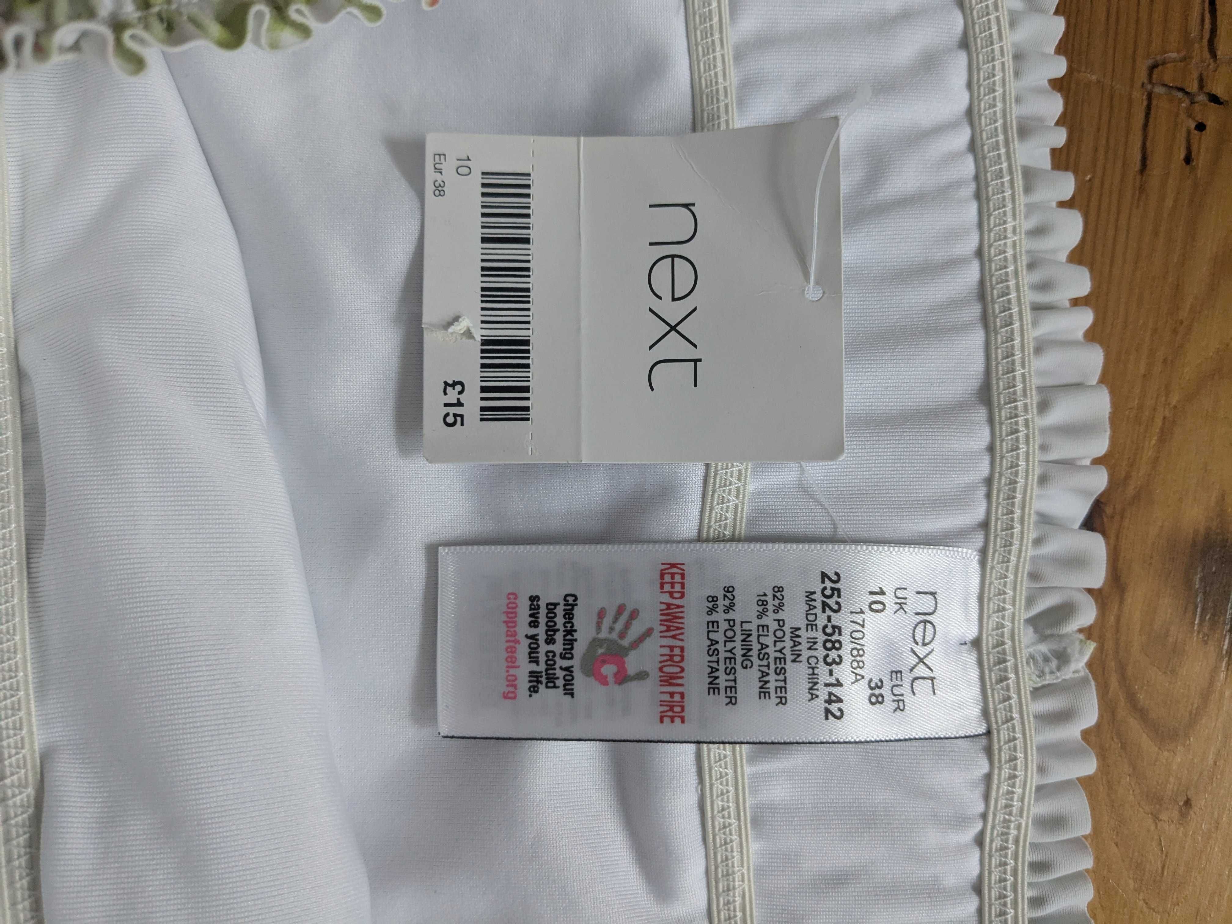 Next figi bikini w kratkę rozm. 38