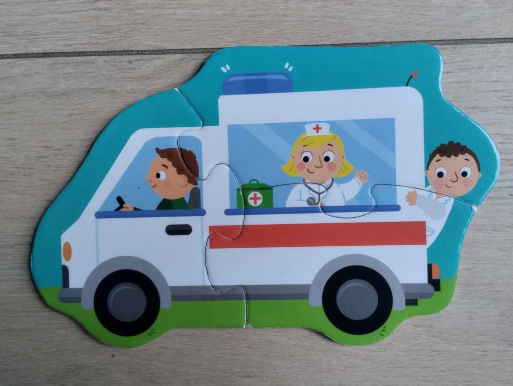Puzzle Maxi pierwsze puzzle pojazdy 2+