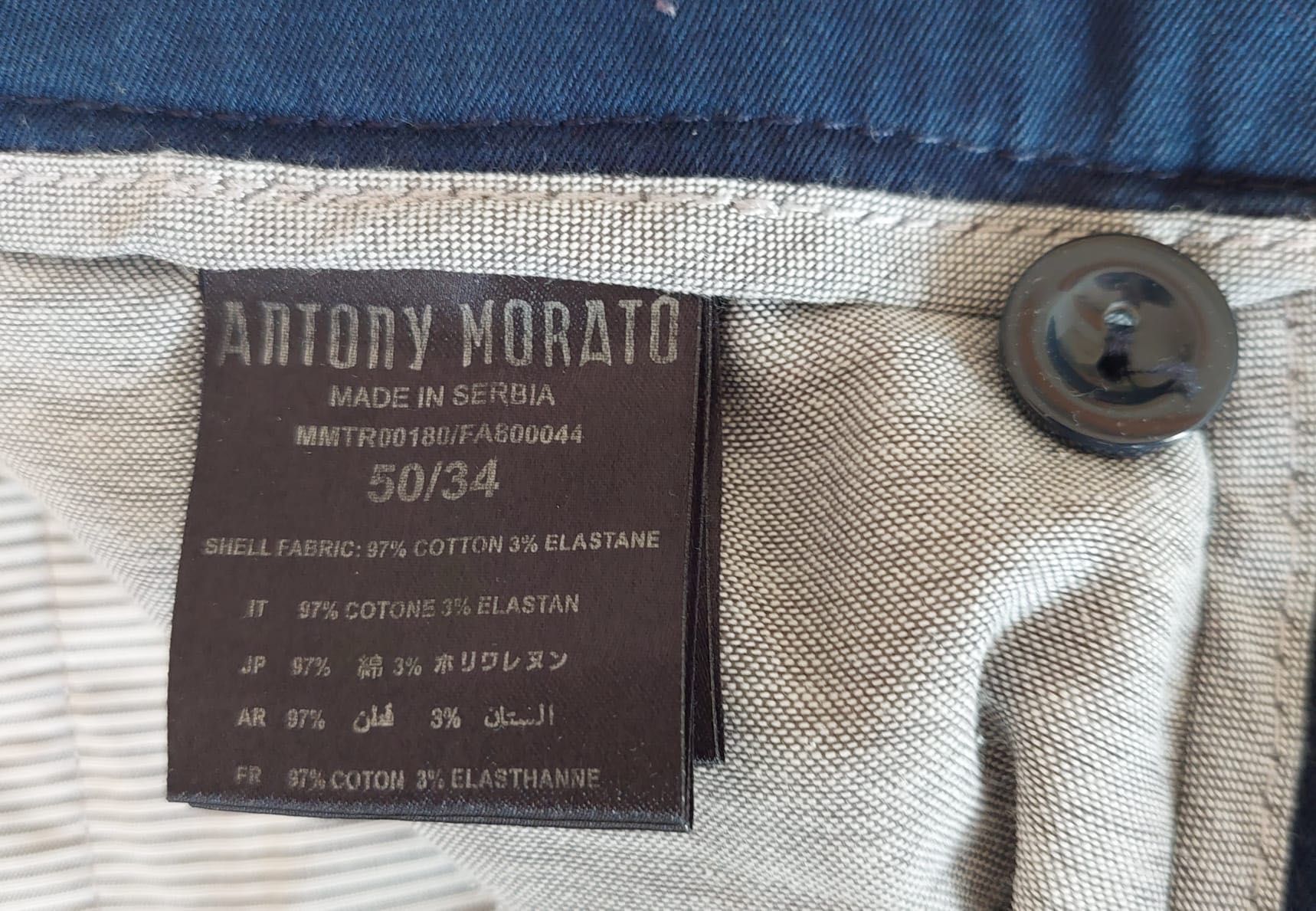 Sprzedam spodnie Antony Morato materiał W34 L premium casual chinosy