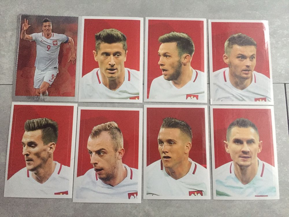 Karty z polskimi piłkarzami reprezentacja panini dumni z naszych pzpn