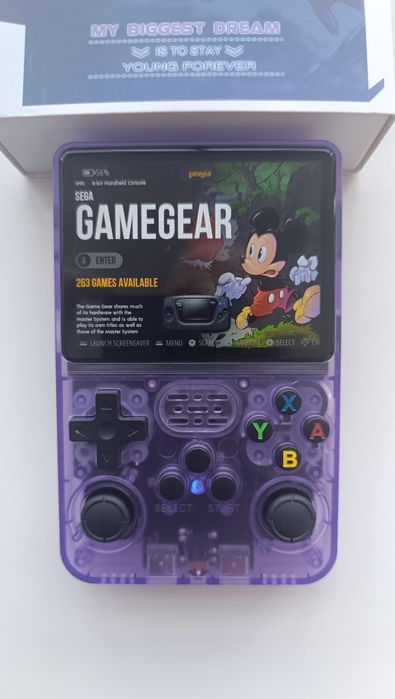 Sistema Handheld retro de Linux do consola R36S tela de um IPS de 3,5