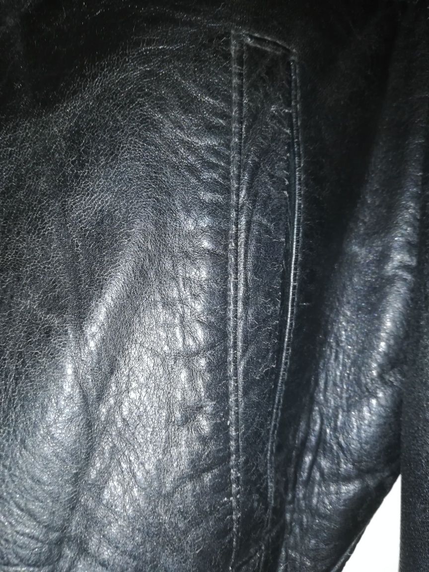 Blusão de pele vintage Hugo Boss T-L