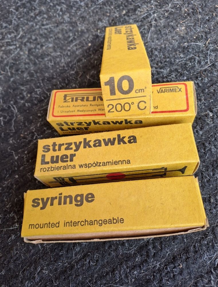 Strzykawka szklana 10ML nowa PRL