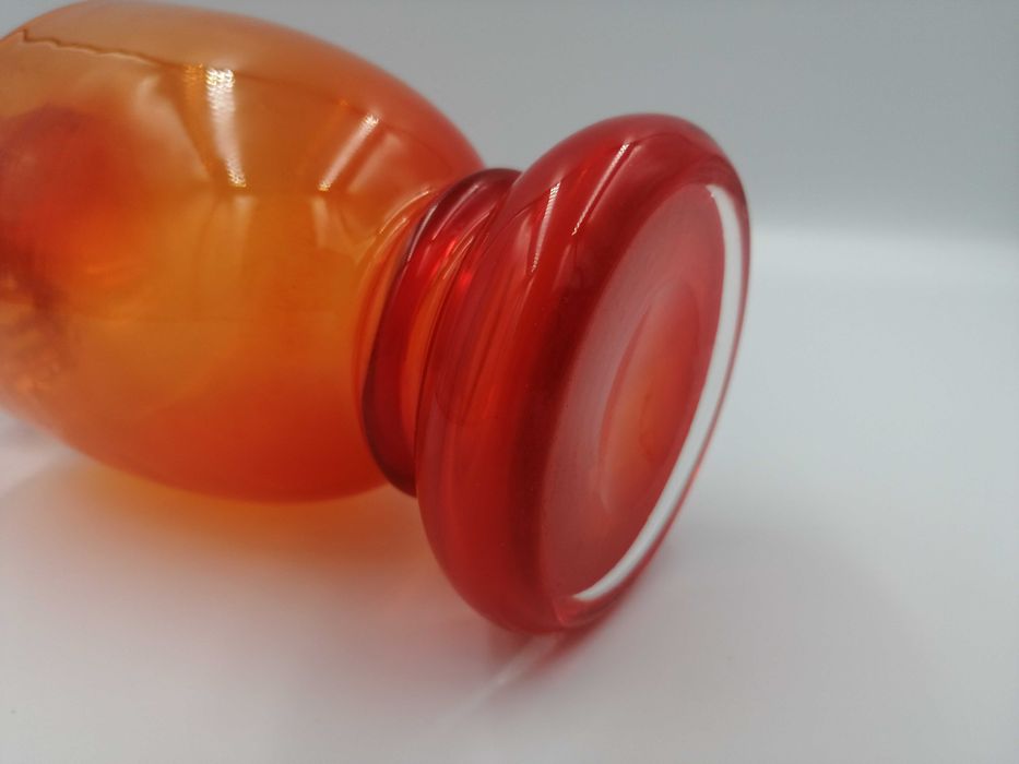 Dzbanek dzban z soczewką Fiedorowicz kolorowe szkło Ząbkowice