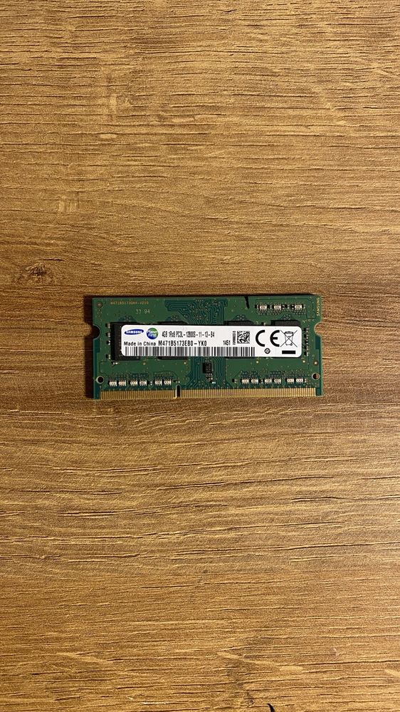 Pamięć RAM DDR3L SODIMM 4GB Samsung