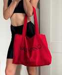 Torebka Shopper materiałowa Valentino Oryginalna Nowa Czerwona