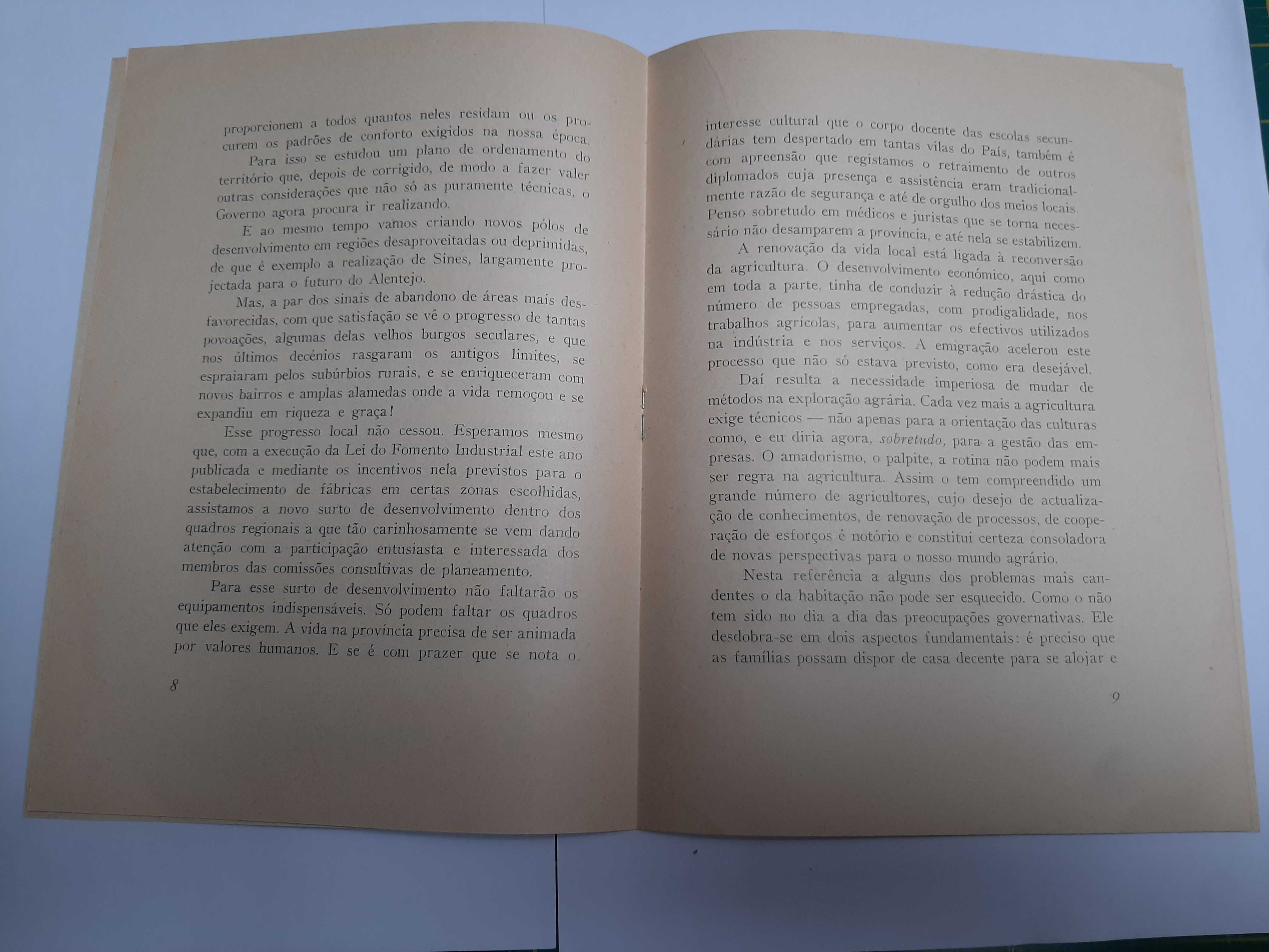 Discursos de Marcello Caetano - 2 folhetos originais - Portes grátis