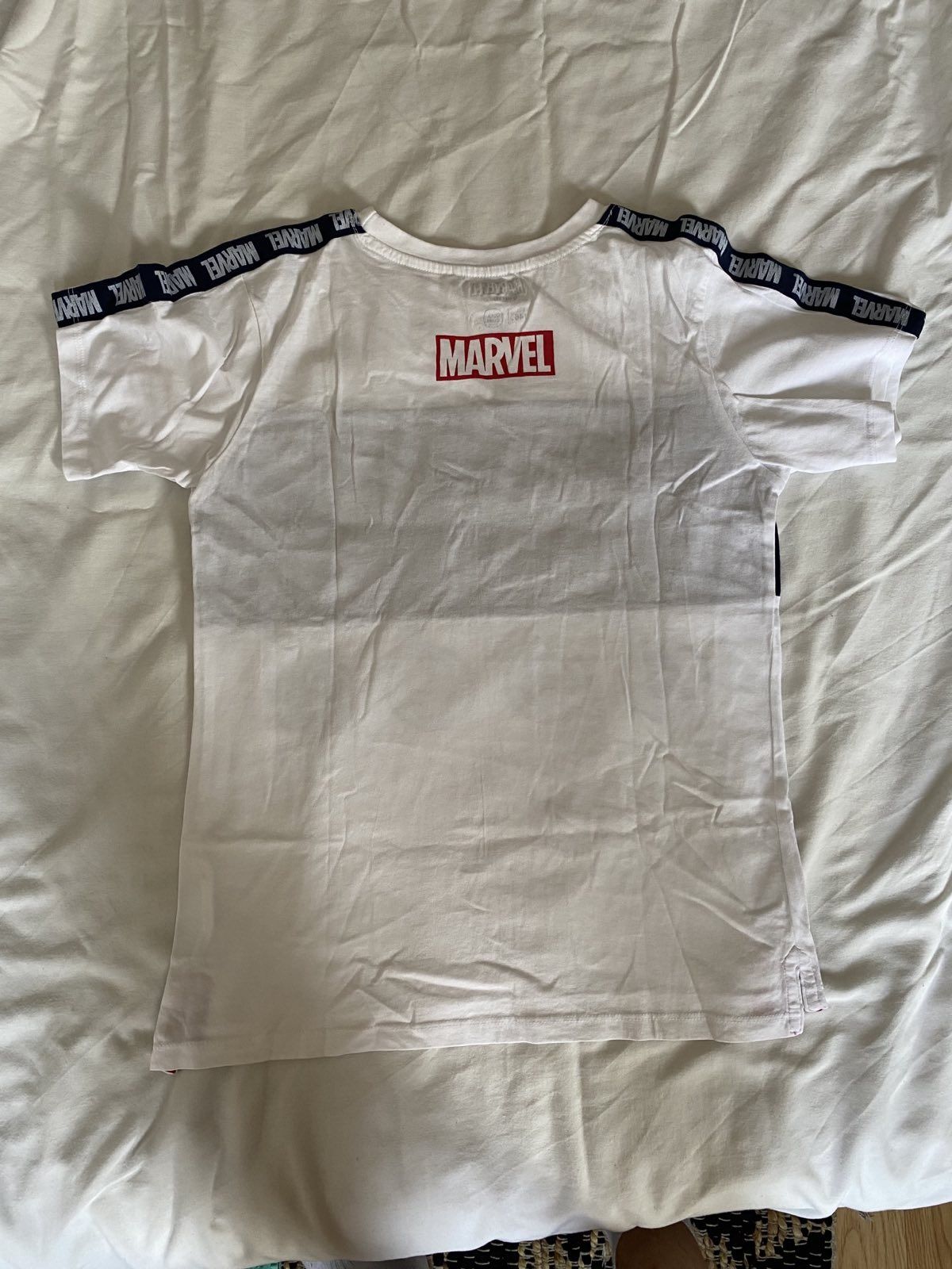 Biały chłopięcy T-shirt Marvel