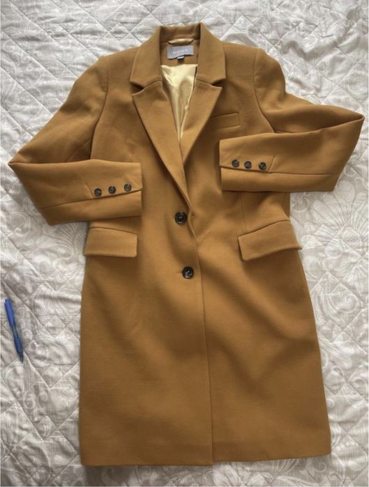 Пальто коричневе Xs S жіноче