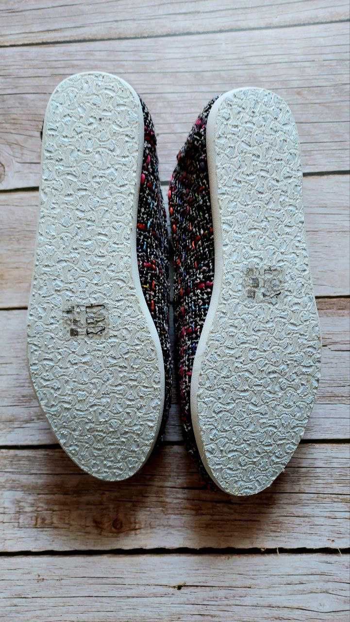 Эспадрильи мокасины балетки слипоны toms 36 22,5см еспадрільі сліпони