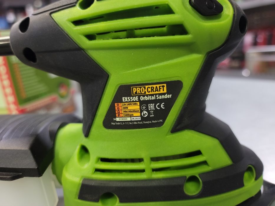 Вибрационная Эксцентриковая Шлифмашина ProCraft EX550E Гарантия 12мес