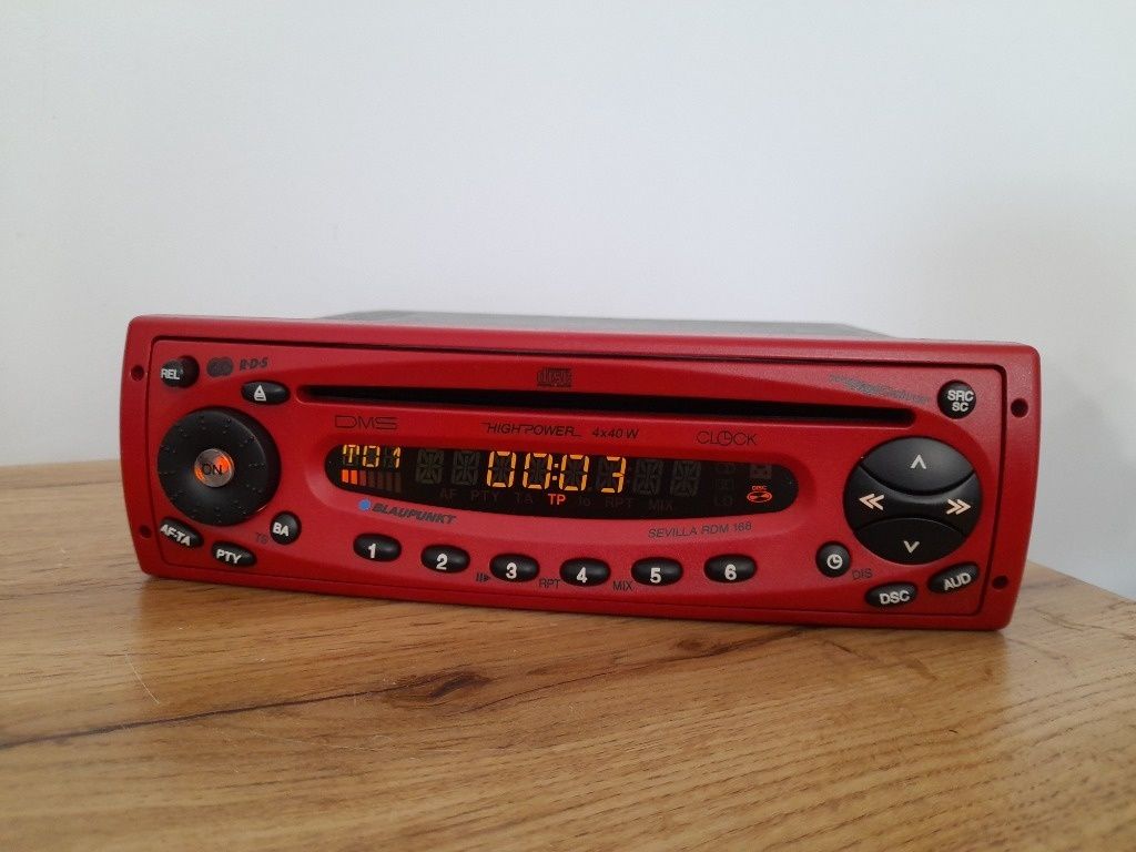 Unikatowe radio Blaupunkt Sevilla RDM 168 Colour Edition Red !!!