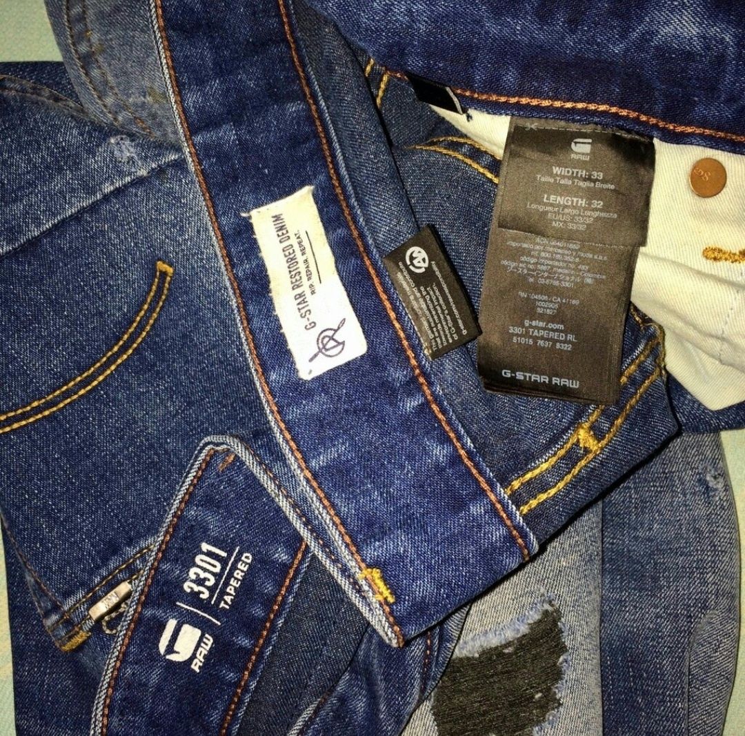 W33 L32 G-STAR RAW RL Selvedge denim крутейшие джинсы купить недорого