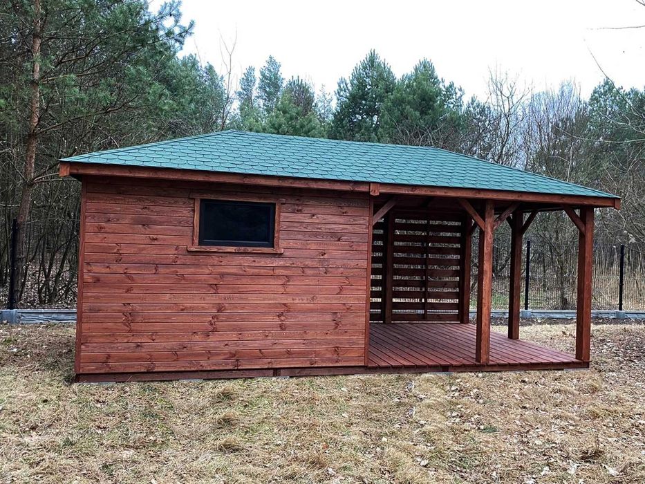 Altana ogrodowa z domkiem narzędziowym Afrodyta 3m x 6m - PRODUCENT