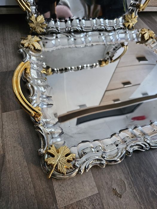 Platerowane Tace do serwowania w Opakowaniu